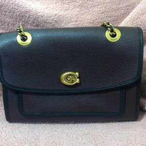 Dark red Coach parker